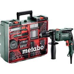 Metabo Schlagbohrmaschine SBE 650 Set, Kunststoffkoffer