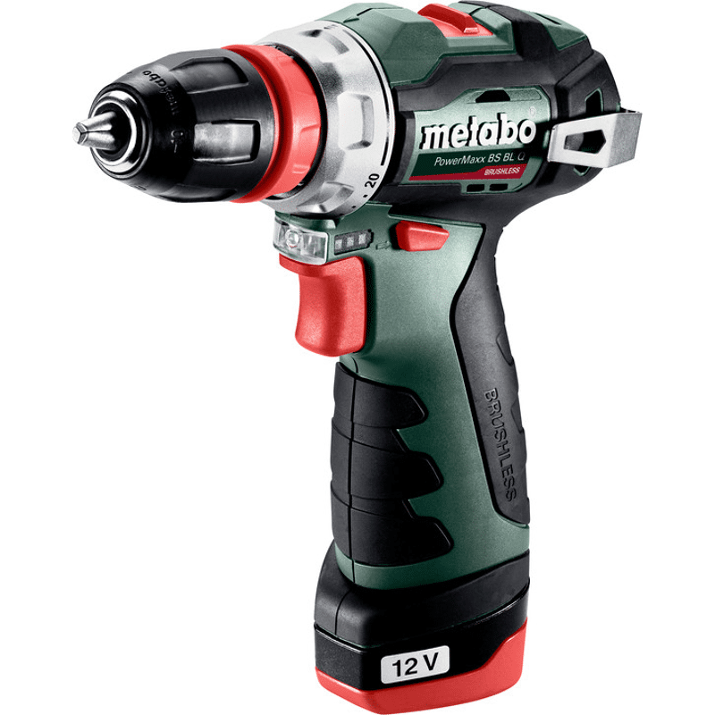 Akku-Bohrschrauber PowerMaxx BS BL Q, 12V 2x2Ah Li-Ion + LC 40