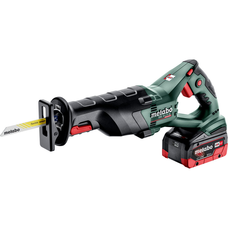 Metabo Akku-Säbelsäge SSE 18 LTX BL (2x18V/8,0Ah im Koffer)