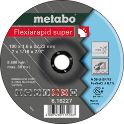 Metabo Flexiarapid super 180x1,6x22,2 Inox