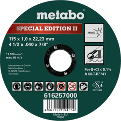 Metabo Trennscheibe Special Edition Inox