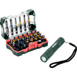Metabo Bit-Box SP ,  29-tlg.+Mini Flash light