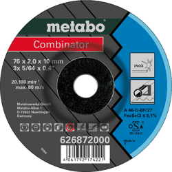 Metabo 3 Combinator 76x2, 0x10 mm Inox