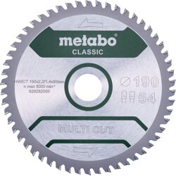Metabo MultiCutClassic 190x30 54 FZ/TZ 5° /B