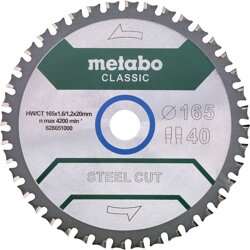 Metabo SteelCutClassic 165x20 FZFA/FZFA 4° /B