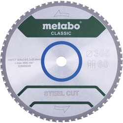 Metabo SteelCutClassic 305x25,4 60 FZFA/FZFA 4°