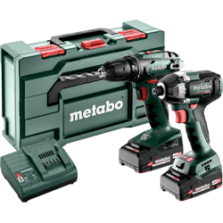 Akku Combo Set 2.8.1 18V,  BS 18 + SSD 18 LT 200 BL,  metaBOX 145 L