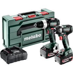 Akku Combo Set 2.8.4 18V,  BS 18 LT BL + SSD 18 LT 200 BL,  metaBOX 145 L