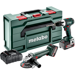 Akkuset Combo Set 2.4.1 18 V,  BS 18 LT + W18 L 9-125 Quick,  metaBOX 165 L