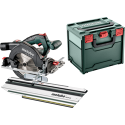 Set Akku-Handkreissäge KS 18 LTX 57 mit Kappschiene KFS 44,  metaBOX 340