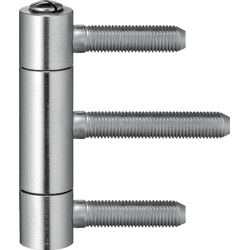 SIMONSWERK HT-Band BAKA® C 1-20 WF 3-teilig Flachkopf matt vernickelt