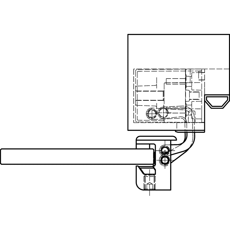 Glastürband TECTUS® TEG 310 2D 60 2-teilig schwarzmatt