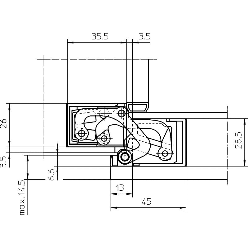Türband TECTUS® TE 380 3D, Stahl