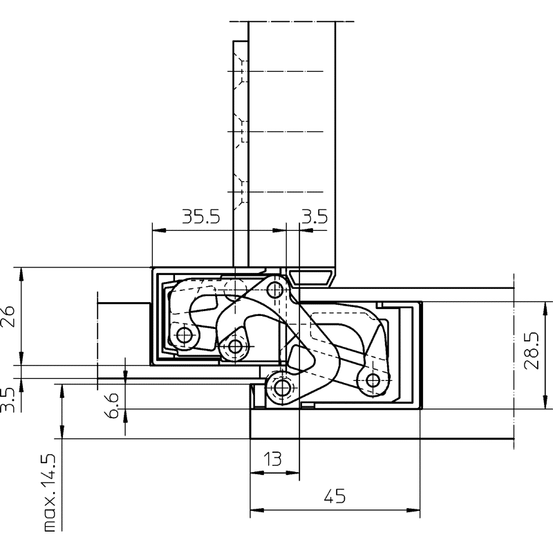 Türband TECTUS® TE 380 3D, Stahl