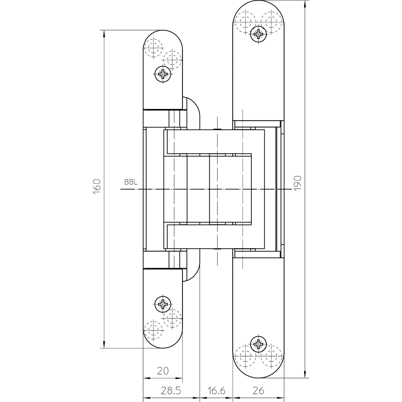 Türband TECTUS® TE 380 3D, Stahl