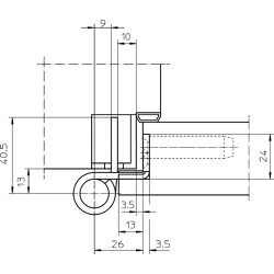 OT-Band VARIANT® VX 7939/160 Stahl 2-teilig Flachkopf