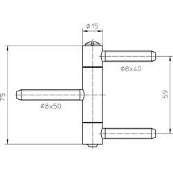 Einbohrband BAKA® C 1-15 WF MSTS, Stahl