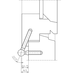 FT-Einbohrband BAKA® C 5-15 für Kippflügel 3-teilig Ø15mm