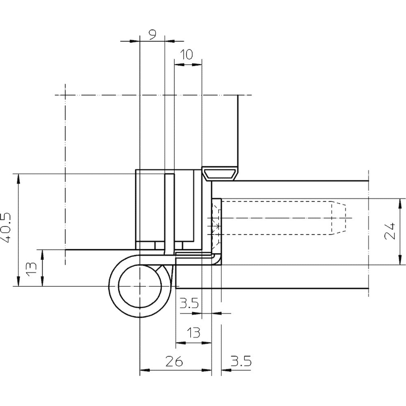 OT-Band VARIANT® VX 7939/160 Stahl 2-teilig Flachkopf