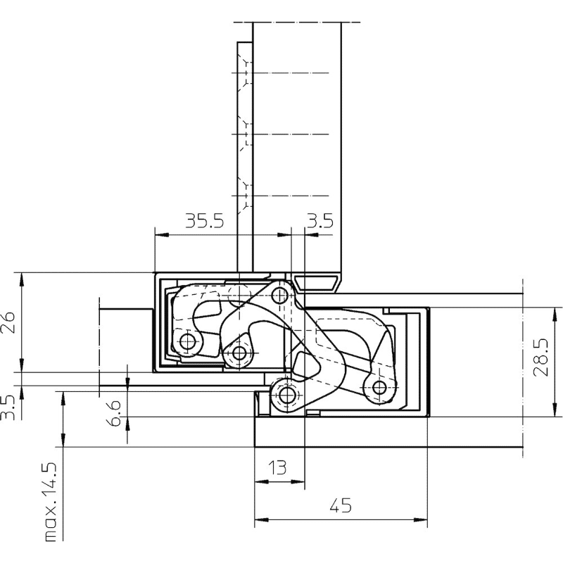 Türband TECTUS® TE 380 3D, Stahl