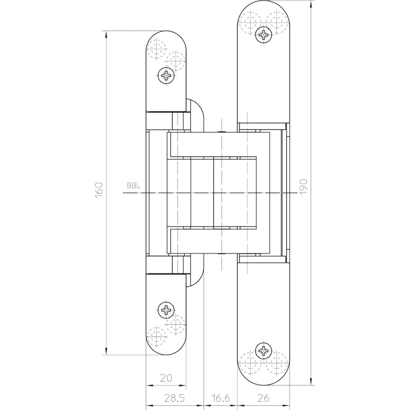 Türband TECTUS® TE 380 3D, Stahl