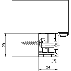 OT-Abdeckwinkel VARIANT® VX 2560 KR N DL-R vernickelt/F2 matt