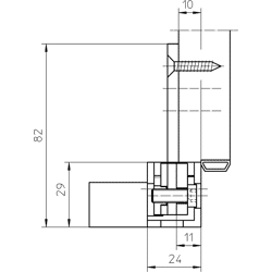 OT-Abdeckwinkel VARIANT® VX 2560 KR N DL-R vernickelt/F2 matt