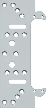 Befestigungsplatten für verdecktliegendes Türband