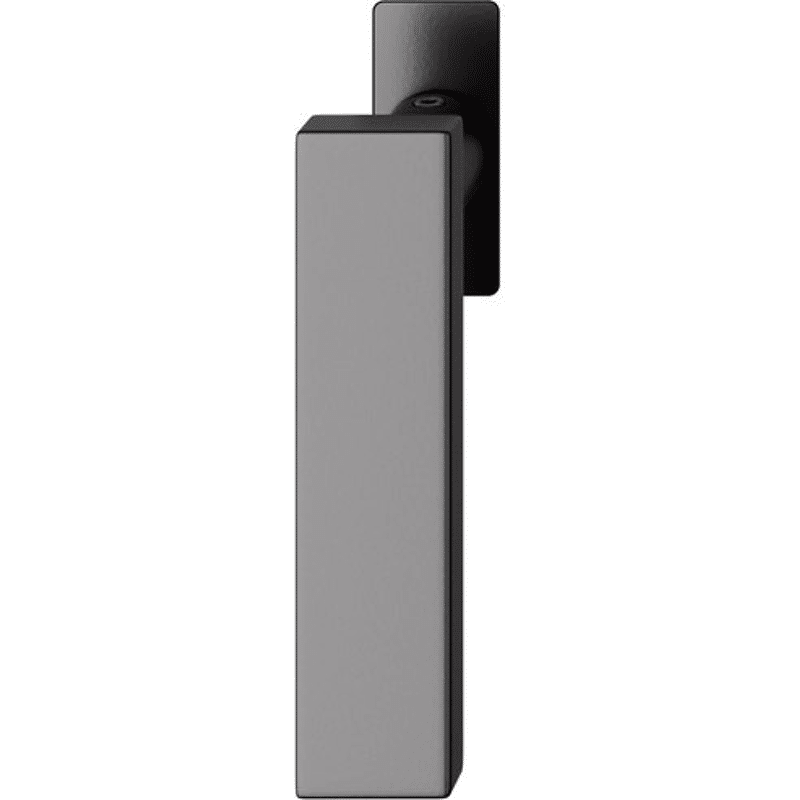 Fenstergriff 34 1003, eckige schmale Ros. flächenbündig, Aluminium