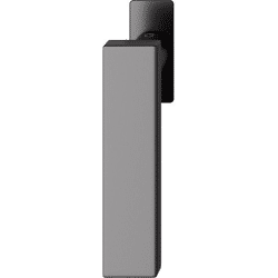 Fenstergriff 34 1003, eckige schmale Ros. flächenbündig, Aluminium