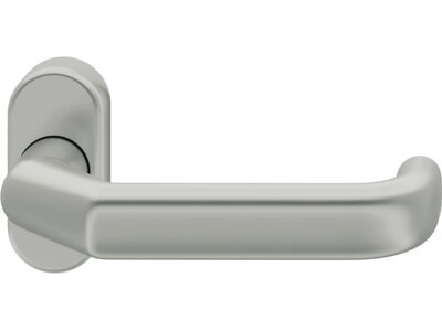FH Drücker-Halbgarnitur ohne Schlüsselrosette 06 0662, oval, VK 9 mm, Aluminium