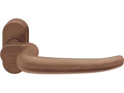 FH Drücker-Halbgarnitur ohne Schlüsselrosette 06 1053, oval, VK 9 mm, Bronze