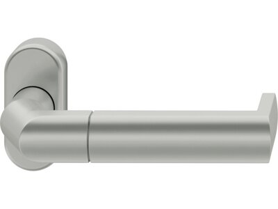 FH Drücker-Halbgarnitur ohne Schlüsselrosette 06 1088, oval, VK 9 mm, Aluminium