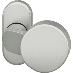 FSB Knopf 07 0809, Rosette oval, o.Nocken, fest, Aluminium