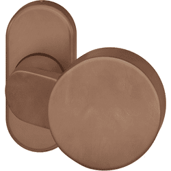 FSB RT-Türknopf feststehend Ros.oval/unsichtbare Bef. Bronze