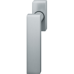 Fenstergriff 34 1003, eckige schmale Ros. flächenbündig, Aluminium