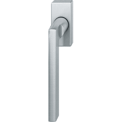 Fenstergriff 34 1035, eckige schmale Ros., Edelstahl