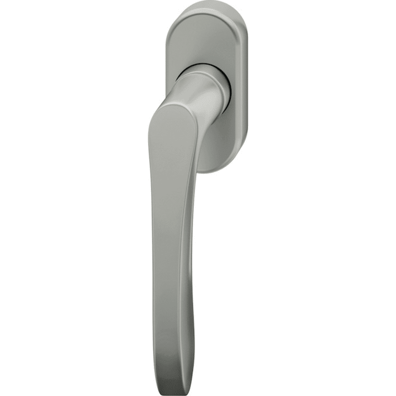 Fenstergriff 34 1106, ovale Ros., Edelstahl