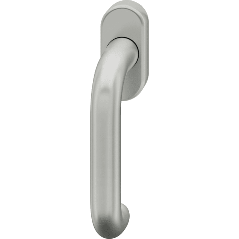 Fenstergriff 34 1146, ovale Ros., Aluminium