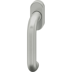 Fenstergriff 34 1146, ovale Ros., Aluminium