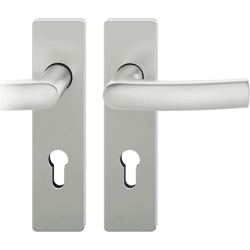 FSB Drückergarnitur mit Kurzschild 72 1015, Aluminium