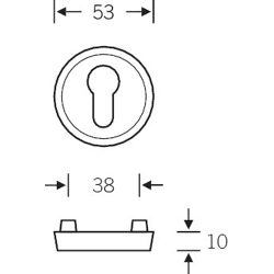 Schutzrosette Modell 7392