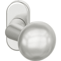 FSB RT-Türknopf 07 0846 feststehend Ros.oval unsichtbare Bef. Aluminium