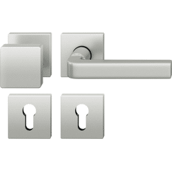 FSB Wechselgarnitur mit Rosetten 12 1004, ASL, eckig, VK 8 mm, Aluminium
