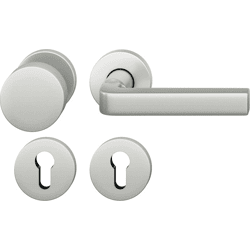 FSB Wechselgarnitur mit Rosetten 12 1004, ASL, rund, VK 8 mm, Aluminium
