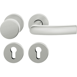 FSB Wechselgarnitur mit Rosetten 12 1015, ASL, rund, VK 8 mm, Aluminium
