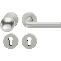 FSB Wechselgarnitur mit Rosetten 12 1075, ASL, rund, VK 8 mm, Aluminium