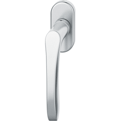 Fenstergriff 34 1106, ovale Ros., Edelstahl