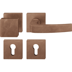 FSB Wechselgarnitur mit Rosetten 72 1163, AGL3, eckig, VK 8 mm, Bronze