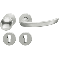 FSB Wechselgarnitur mit Rosetten 12 1119, ASL, rund, VK 8 mm, Aluminium